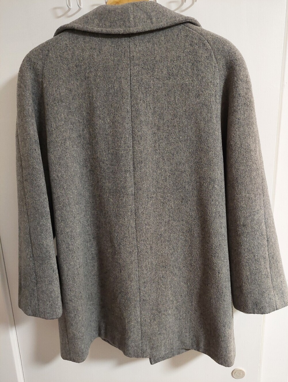 Herman Kay Women's Gray Wool Coat Jacket - Picture 2 of 6